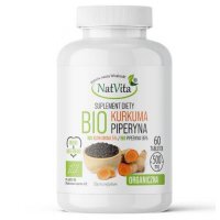 Natvita Bio Kurkuma + Piperyna 500 mg, 60 tabl.