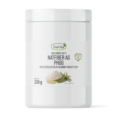 NatVita NatFiber AG PHGG 100 % Rozpuszczalny błonnik prebiotyczny, 250 g