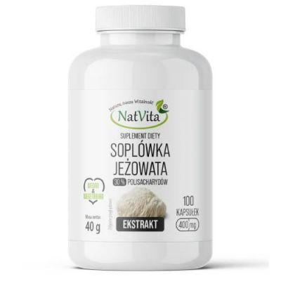NatVita Soplówka Jeżowata Ekstrakt 30%, 100 kaps.