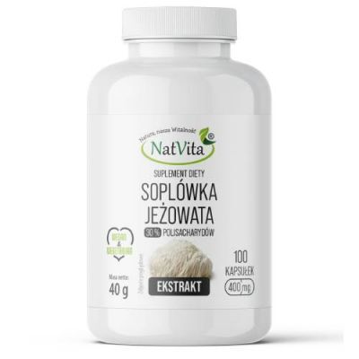 NatVita Soplówka Jeżowata Ekstrakt 30%, 60 kaps.