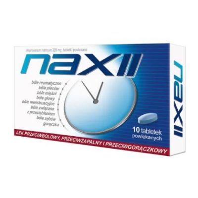 Naxii 220 mg, 10 tabl. powl.