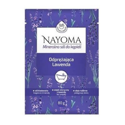 NAYOMA Mineralna sól do kąpieli Odprężająca lawenda, 80 g