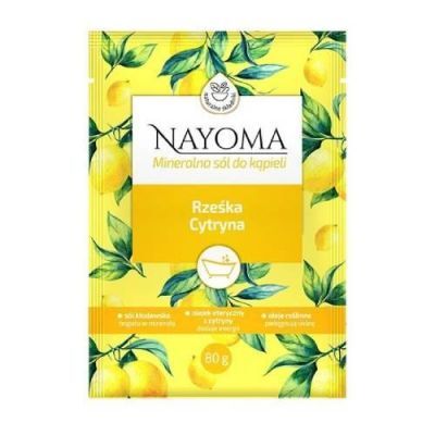 NAYOMA Mineralna sól do kąpieli Rześka cytryna, 80 g
