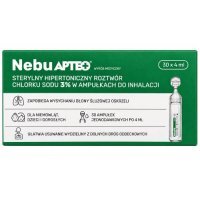 Nebu Apteo Hipertoniczny roztwór 3% NaCl  do inhalacji, 30 x 4 ml