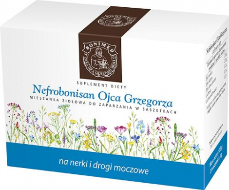 NEFROBONISAN zioła Ojca Grzegorza do zaparzania 25 saszetek po 4 g