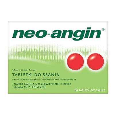 Neo-Angin z cukrem, 24 tabletki do ssania