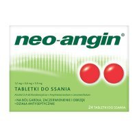 Neo-Angin z cukrem, 24 tabletki do ssania