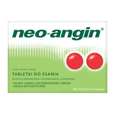 Neo-Angin z cukrem, 36 tabletek do ssania
