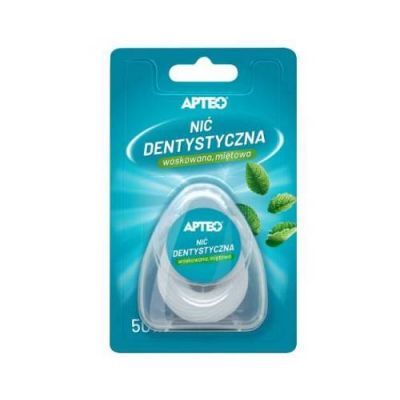 NIĆ DENTYSTYCZNA woskowana miętowa 50 m APTEO CARE
