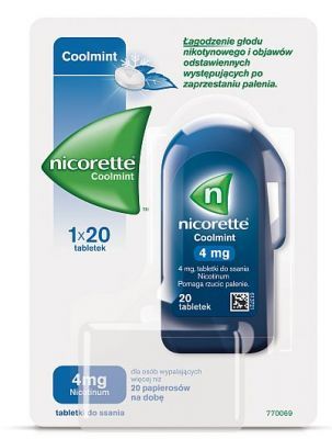 NICORETTE COOLMINT 4 mg 20 tabletek