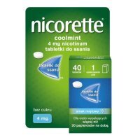 Nicorette Coolmint 4mg, 40 tabletek do ssania