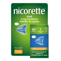 Nicorette Fruit 4mg, 40 tabletek do ssania