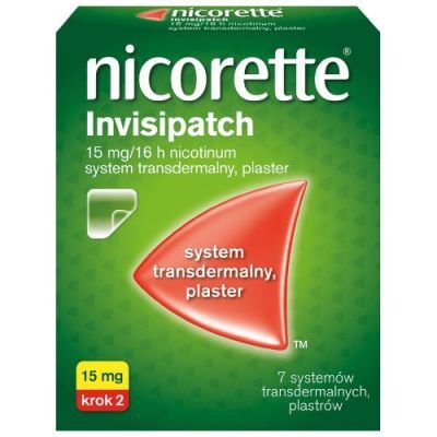Nicorette Invisipatch 15mg Plastry, 7 szt.