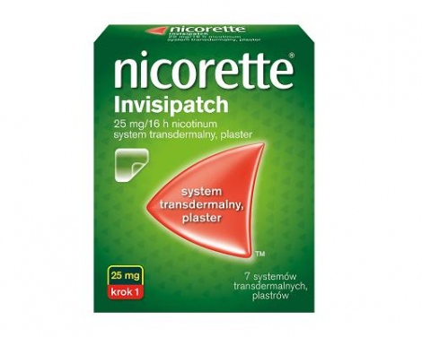 NICORETTE INVISIPATCH 25 mg/16h 7 leczniczych plastrów