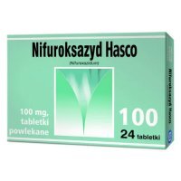 NIFUROKSAZYD 100 HASCO 24 tabletki na biegunkę