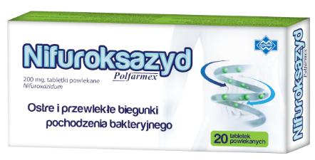 NIFUROKSAZYD POLFARMEX 200 mg  20 tabletek