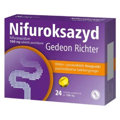 NIFUROKSAZYD RICHTER 100 mg 24 tabletki