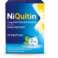 NIQUITIN 2 mg 72 pastylki do ssania o smaku miętowym