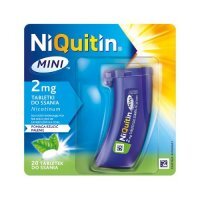 NIQUITIN MINI 2 mg Tabletki do ssania, 20 szt.