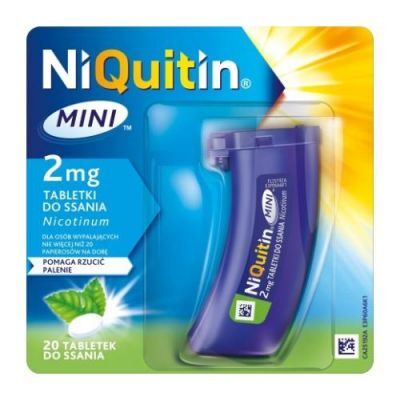 NIQUITIN MINI 2 mg Tabletki do ssania, 20 szt.