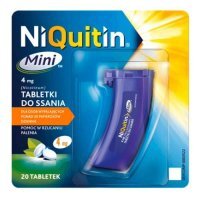 NiQuitin Mini Tabletki do ssania 4 mg, 20 sztuk