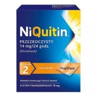 NiQuitin Przezroczysty Plastry transdermalne 14 mg/24 h (78 mg), 7 sztuk