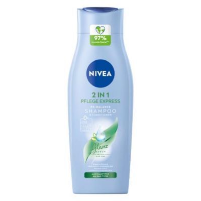 NIVEA 2w1 Pflege Express Pielęgnacyjny szampon do włosów z odżywką, 400ml