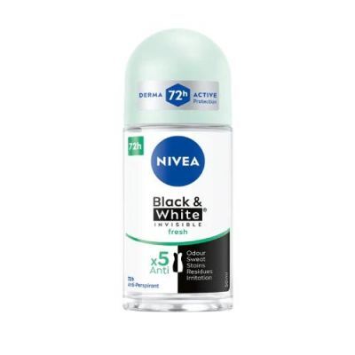 NIVEA Black&White Fresh Antyperspirant roll-on, 50ml