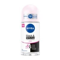 NIVEA Black&amp;White Invisible Clear Antyperspirant roll on, 50ml