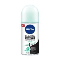 NIVEA Black&amp;White Invisible Fresh roll-on Antyperspirant w kulce dla kobiet, 50ml