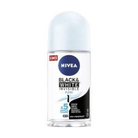 NIVEA Black&amp;White Invisible Pure Antyperspirant Roll-on, 50ml