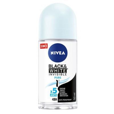 NIVEA Black&White Invisible Pure Antyperspirant w kulce, 50ml