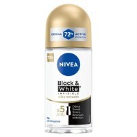NIVEA Black&amp;White Invisible Silky Smooth Antyperspirant Roll-On, 50 ml