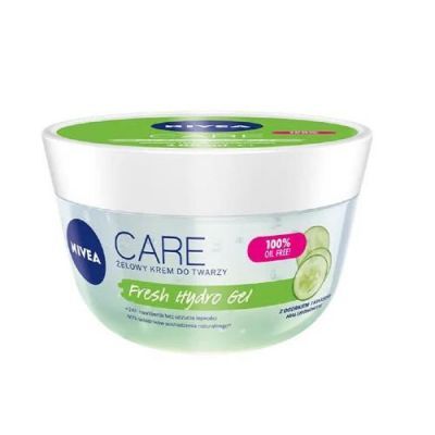 Nivea Care Fresh Hydro Gel Żelowy krem do twarzy ogórek i kwas hialuronowy, 100 ml