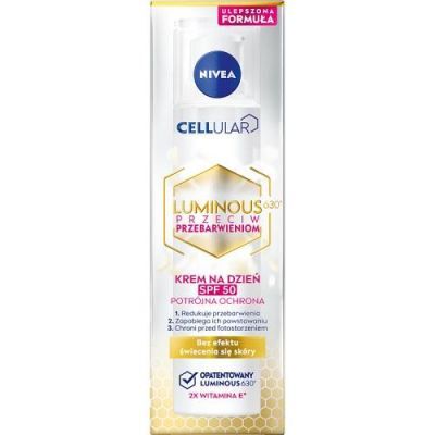 NIVEA Cellular Luminous630 Krem do twarzy na dzień przeciw przebarwieniom SPF50, 40ml