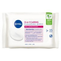 Nivea Chusteczki łagodzące do demakijażu do cery suchej i wrażliwej, 25 szt.