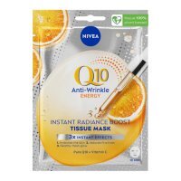 NIVEA Energy Q10 + C Przeciwzmarszczkowa maska w płachcie, 1 szt.