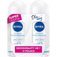 NIVEA Fresh Natural roll-on Antyperspirant, 2 x 50 ml