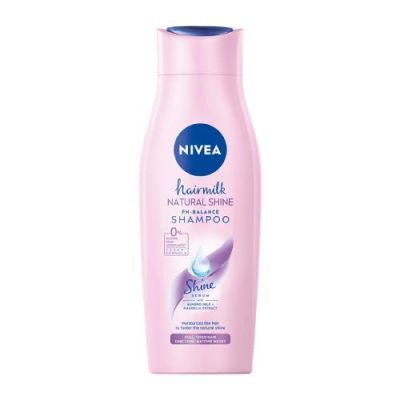 NIVEA HAIRMILK Natural Shine Szampon do włosów wzmacniający blask, 400 ml