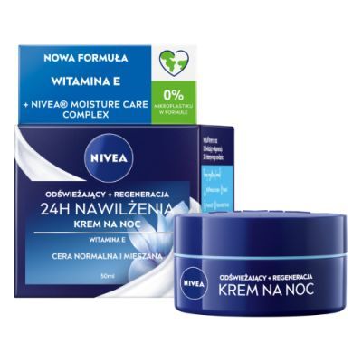 NIVEA Krem na noc cera normalna i mieszana, 50ml
