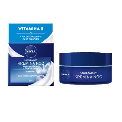 NIVEA Krem na noc cera normalna i mieszana, 50ml