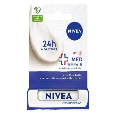 NIVEA Med Repair Pielęgnująca pomadka do ust, 4.8ml