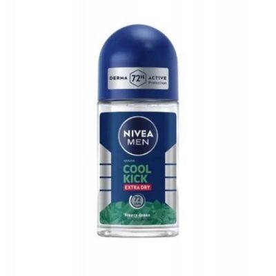 Nivea Men Antyperspirant roll-on Cool Kick Extra Dry Freezy Green, 50 ml