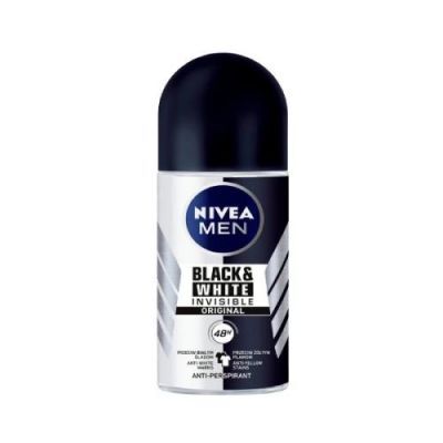 NIVEA Men Black And White Ivisible Original Dezodorant Roll-On, 50ml