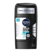 Nivea Men Black&amp;White Invisible Fresh Antyperspirant w sztyfcie dla mężczyzn, 50 ml
