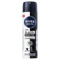 Nivea Men Black &amp; White Invisible Original Antyperspirant w spray'u dla mężczyzn, 150 ml