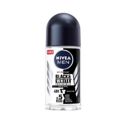 NIVEA Men Black&White Invisible Original Dezodorant Roll-On, 50ml