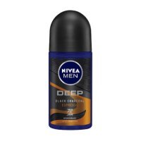 NIVEA MEN Deep Black Charcoal Espresso roll-on Antyperspirant w kulce dla mężczyzn, 50ml