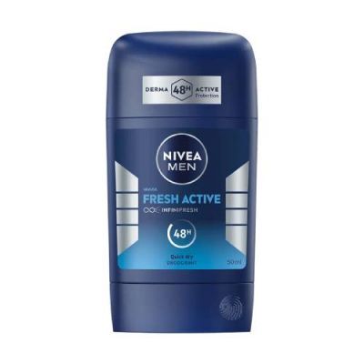 NIVEA Men Dezodorant męski w sztyfcie Fresh Active, 50 ml