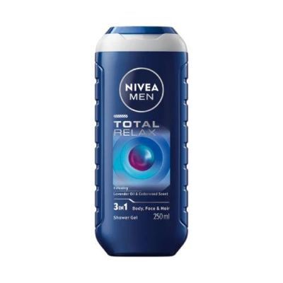 Nivea Men Total Relax 3in1 Żel pod prysznic relaksujący do ciała twarzy i włosów, 500 ml